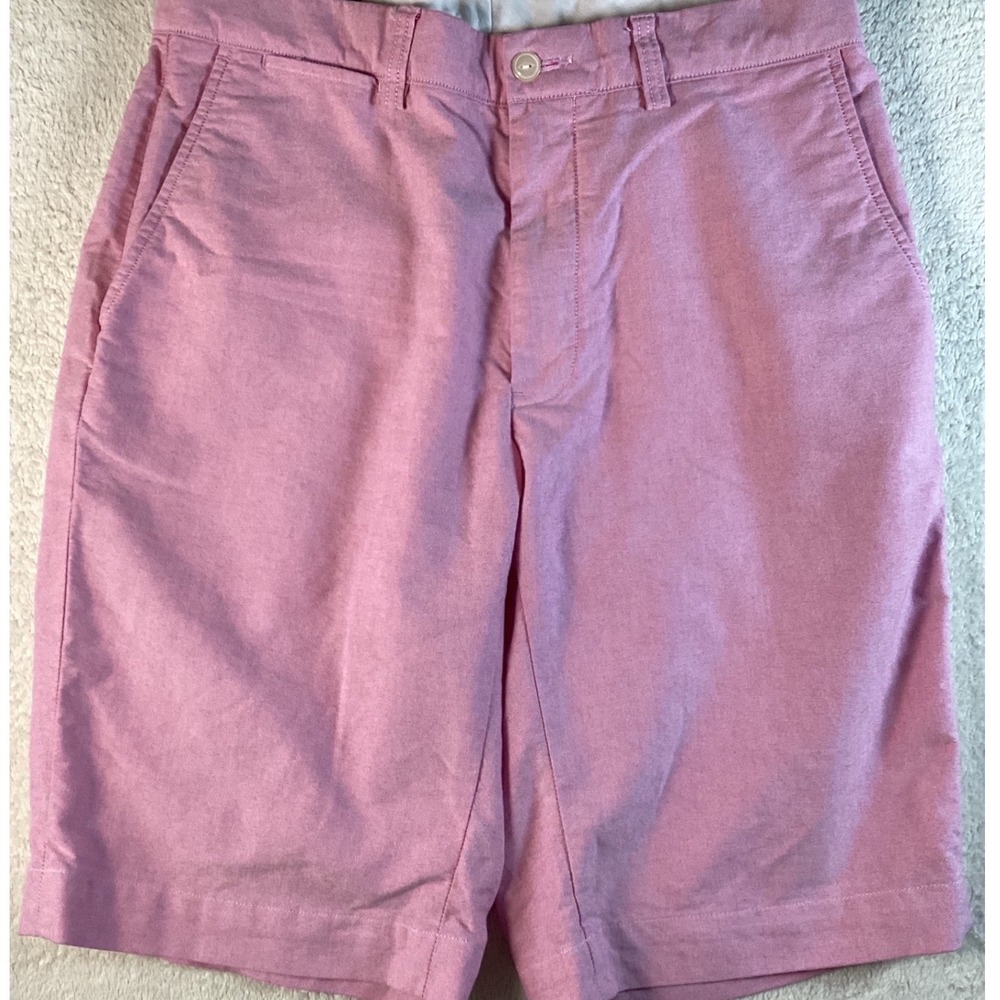 Polo Ralph Lauren Mens Pink Oxford Cotton Shorts Size 31 Classic Fit Preppy - Picture 3 of 8